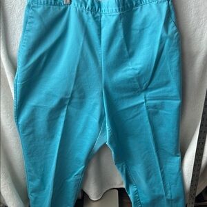 Alfred Dunner 16 petite Turquoise Pants with pockets